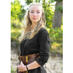 Mittelalter Tunika Yrsa, Used-Look, schwarz