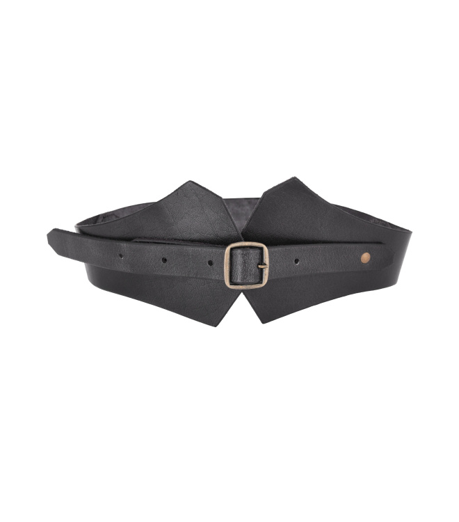Mittelalter Miedergürtel aus Leder, schwarz