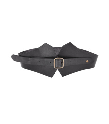 Mittelalter Miedergürtel aus Leder, schwarz