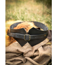 Mittelalter Miedergürtel aus Leder, schwarz