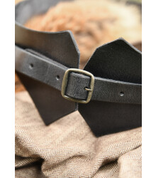 Mittelalter Miedergürtel aus Leder, schwarz