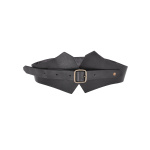 Mittelalter Miedergürtel aus Leder, schwarz