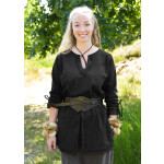 Mittelalter Miedergürtel aus Leder, schwarz