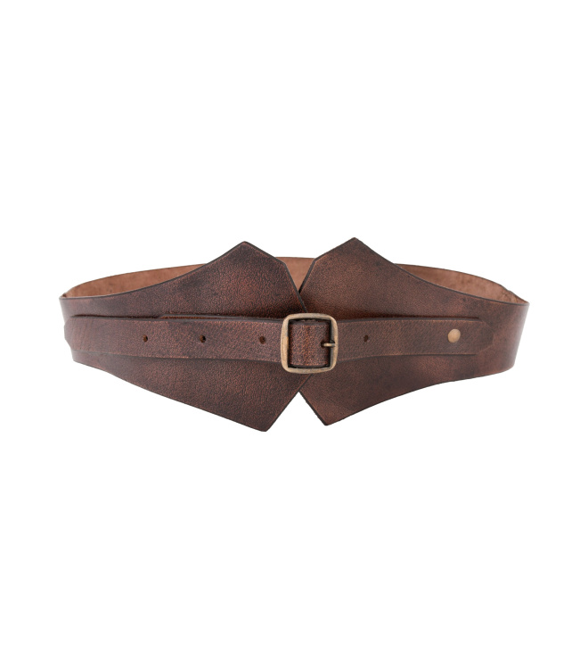 Mittelalter Miedergürtel aus Leder, braun