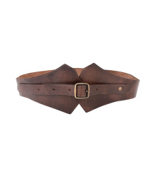 Mittelalter Miedergürtel aus Leder, braun