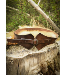 Mittelalter Miedergürtel aus Leder, braun
