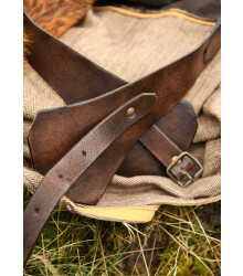 Mittelalter Miedergürtel aus Leder, braun