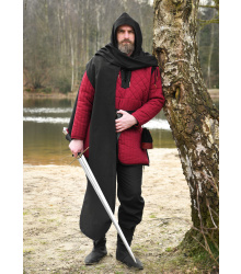 Mittelalter Schal mit Kapuze, beigebraun