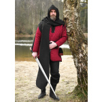 Mittelalter Schal mit Kapuze, beigebraun