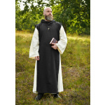 Mönchskutte Anselm, 2-in-1, natur - schwarz