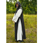 Mönchskutte Anselm, 2-in-1, natur - schwarz