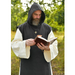 Mönchskutte Anselm, 2-in-1, natur - schwarz