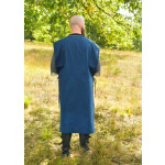 Mittelalter Wappenrock mit Streifen, blau - gelb