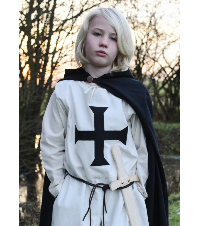 Kinder Wappenrock Alexander, Deutschordensritter, natur/schwarz