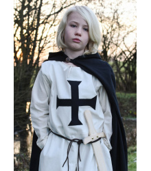 Kinder Wappenrock Alexander, Deutschordensritter, natur/schwarz
