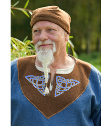 Wikinger Kappe Leif, Diamantköper, Wolle, braun