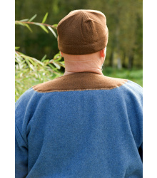 Wikinger Kappe Leif, Diamantköper, Wolle, braun