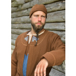 Wikinger Kappe Leif, Diamantköper, Wolle, braun
