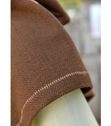 Wikinger Gugel Eske, Diamantköper, Wolle, braun