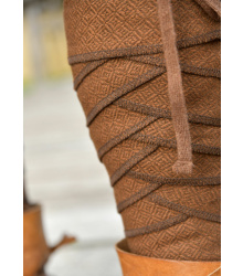 Wikinger Wadenwickel Janne, Beinwickel, Diamantköper, Wolle, braun