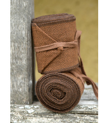 Wikinger Wadenwickel Janne, Beinwickel, Diamantköper, Wolle, braun