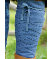 Wikinger Wollwadenwickel Ando, Beinwickel, blau