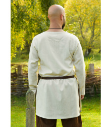 Schlichte Wikinger Tunika Bjane, Wolle, natur