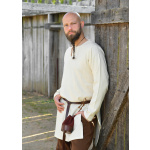 Schlichte Wikinger Tunika Bjane, Wolle, natur