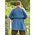 Wikinger Wolltunika Esben, blau-braun