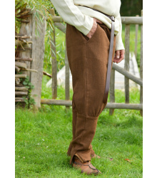 Wikinger Hose Helmer, Diamantköper, Wolle, braun