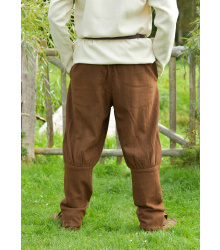 Wikinger Hose Helmer, Diamantköper, Wolle, braun