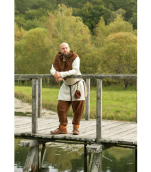 Wikinger Hose Helmer, Diamantköper, Wolle, braun