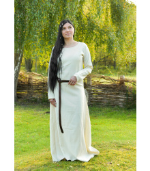 Schlichtes Wikinger Kleid Celeste, Wolle, natur