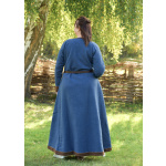 Wikinger Wollkleid Lykka, blau-braun
