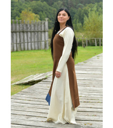 Wikinger Schürzenkleid Annik, Diamantköper, braun