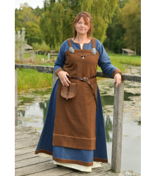 Wikinger Schürzenkleid Annik, Diamantköper, braun