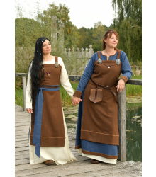 Wikinger Schürzenkleid Annik, Diamantköper, braun