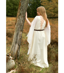 Mittelalter Kleid Ingrid mit Schnürung am Rücken, natur