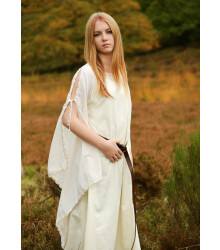 Mittelalter Kleid Ingrid mit Schnürung am Rücken, natur