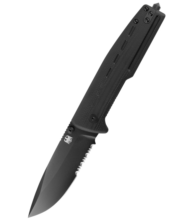 GSG-9 Einsatzmesser EM1, Wellenschliff, Taschenmesser