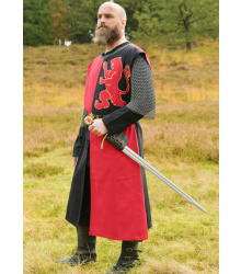 Gefütterter Mittelalter Wappenrock mit Löwe,...