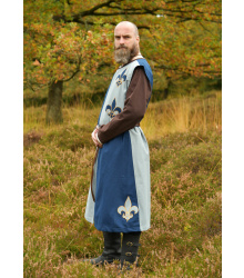 Gefütterter Mittelalter Wappenrock mit Lilie,...