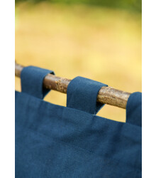 Mittelalter Fahne mit Streifen, blau - gelb