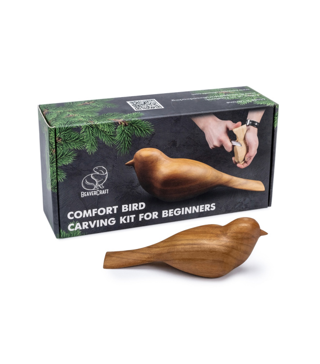 Beavercraft, Vogel Schnitzset - Starter-Schnitzset für Anfänger