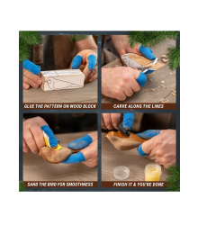 Beavercraft, Vogel Schnitzset - Starter-Schnitzset für Anfänger