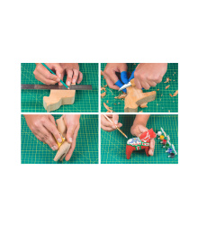 Beavercraft, Dala-Pferde-Schnitzset – Starter-Schnitzset für Anfänger