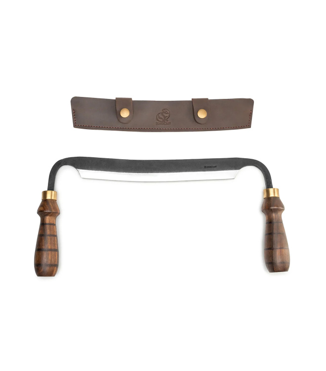 Beavercraft, Handgeschmiedetes Zugmesser mit Lederscheide