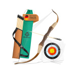 Holzbogen Set für Kinder, 16 tlg., Bogenlänge 100 cm