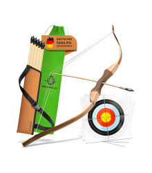 Holzbogen Set für Kinder, 16 tlg., Bogenlänge...