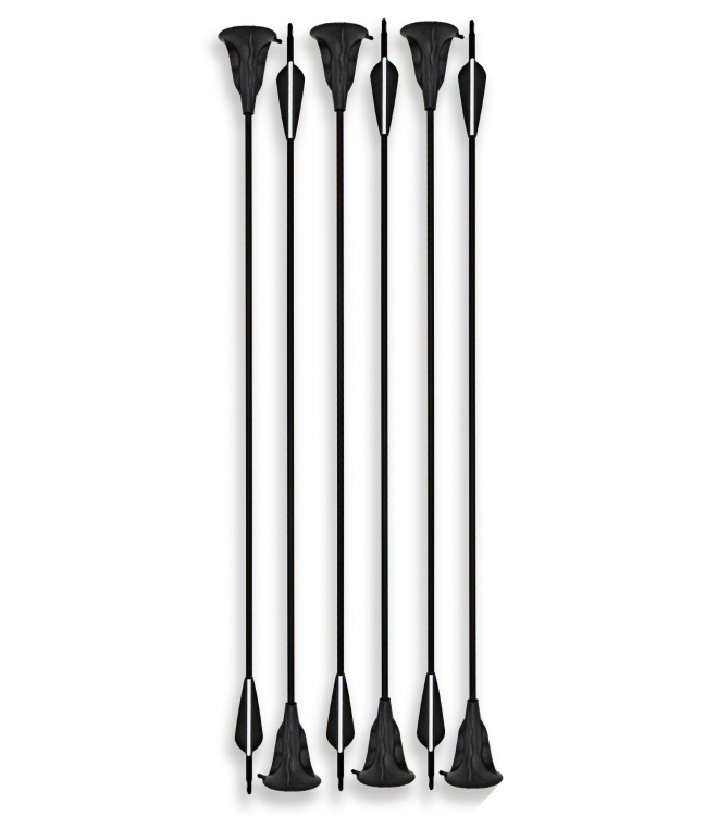 Carbon-Hybrid-Pfeile Set, 6 tlg. Saugnapf